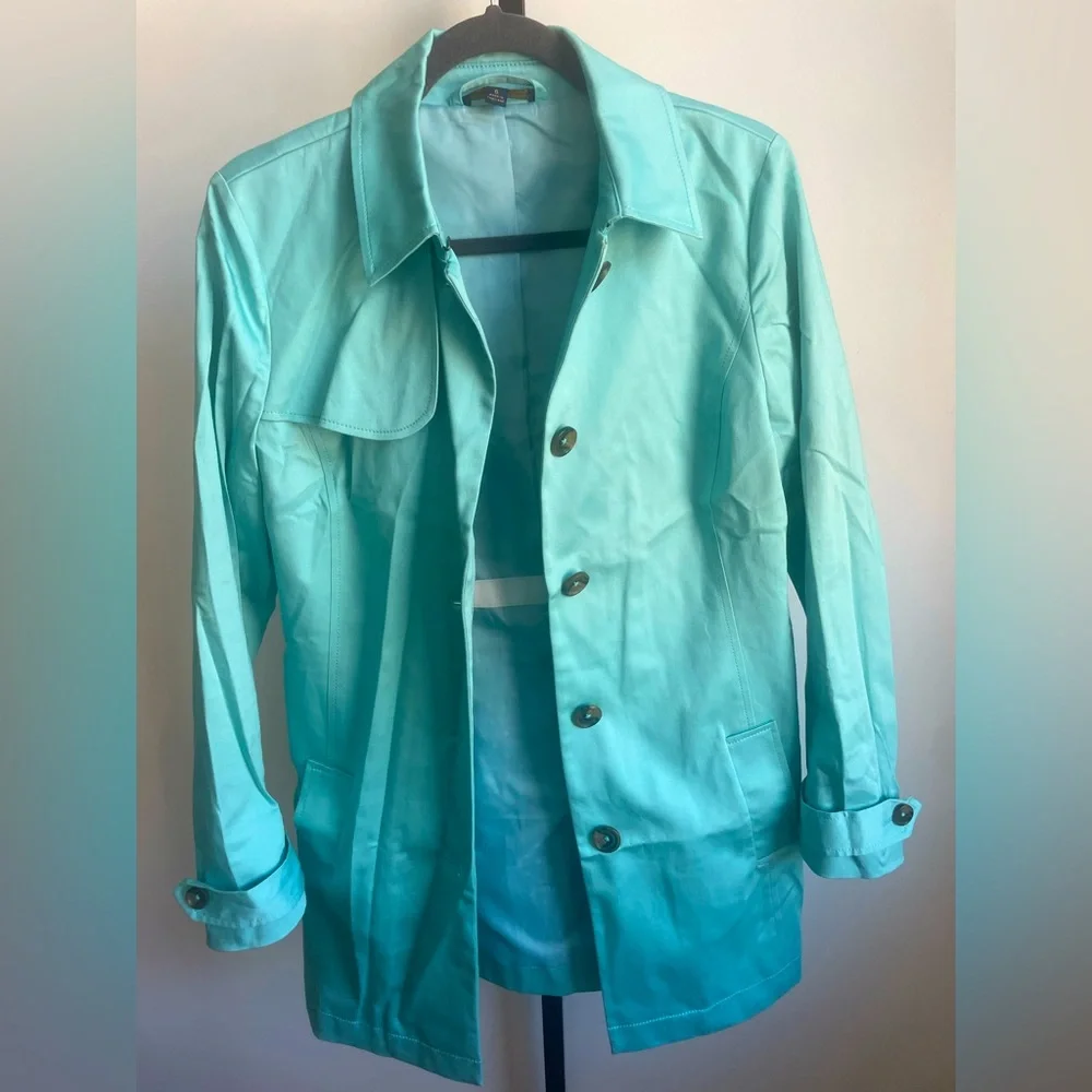 🌸NEW🌺 Brooks Brothers Beautiful Bold Trench Coat,No longer available in stores - Picture 10 of 15